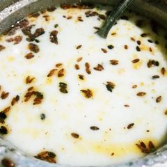 A picture of Tadka raita.