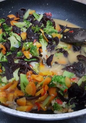 Foto resep Tumis Brokoli Wortel Jamur
