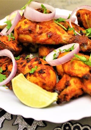 A picture of Grilled Achari Chicken.