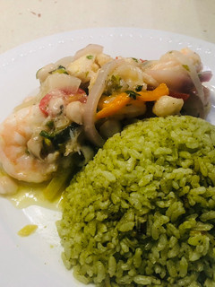 Una foto de Arroz verde a lo Chef G💪🏾🔥🇵🇷👨🏾🍳
