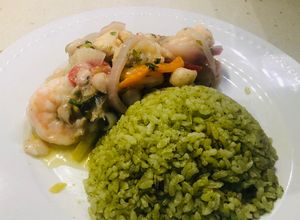 Una foto de Arroz verde a lo Chef G💪🏾🔥🇵🇷👨🏾‍🍳