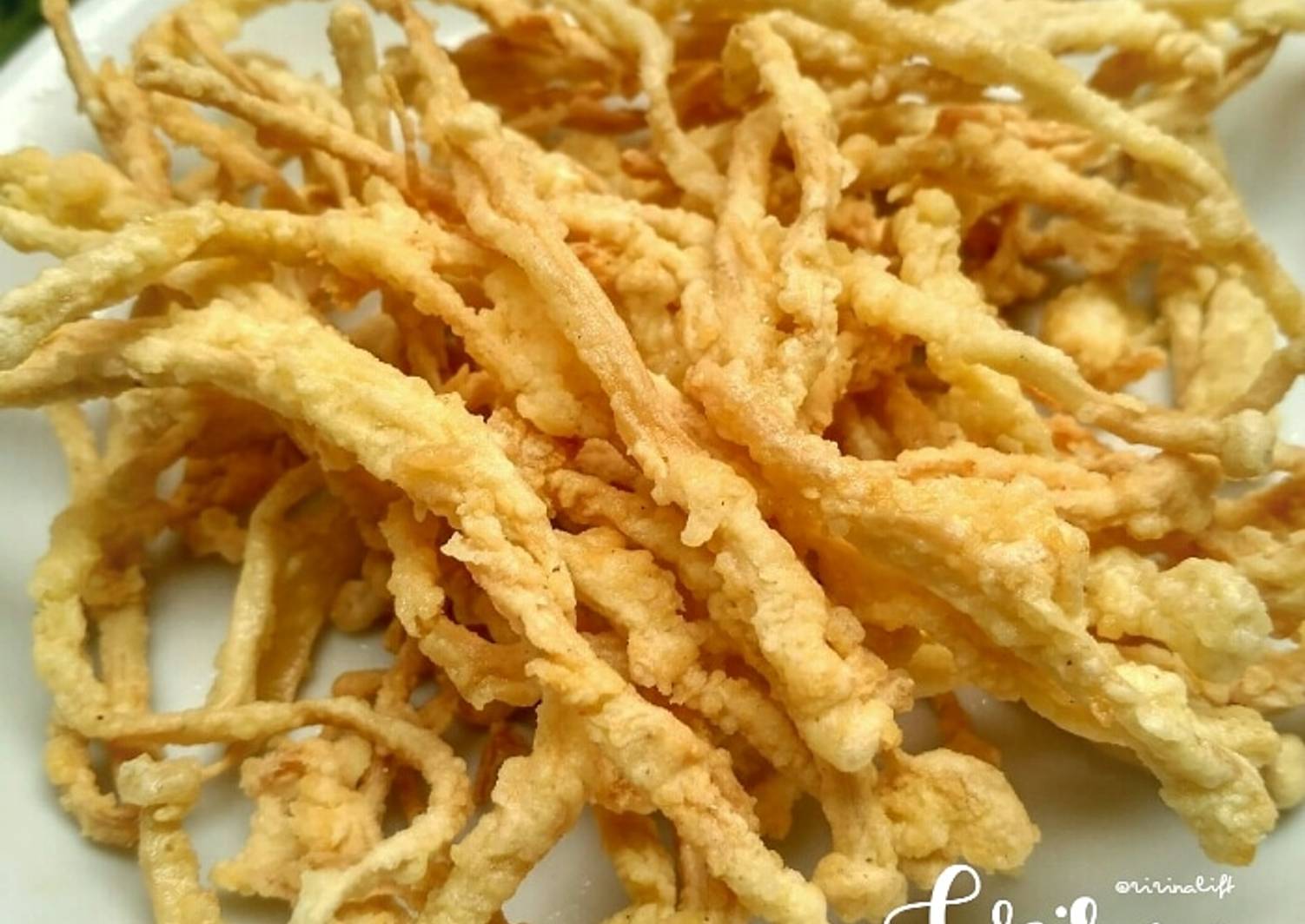 Resep Jamur Enoki Crispy oleh Ririn Aliftiani - Cookpad