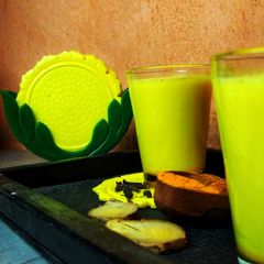 A picture of Turmeric Milk.