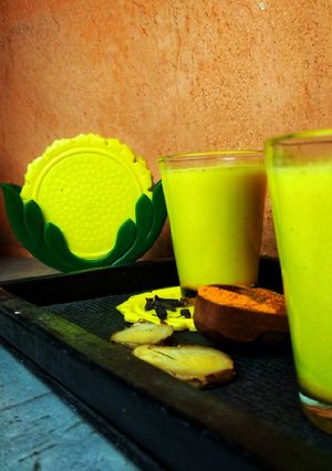 A picture of Turmeric Milk.
