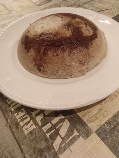 Una foto de Flan de plátano sin azúcar