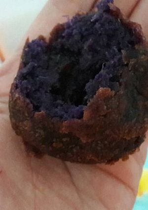 Foto resep Mpasi 9m: bola-bola ubi ungu with gulmer