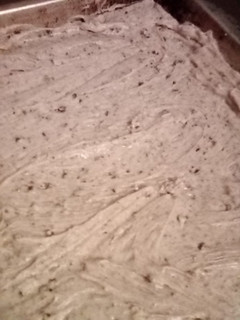 A picture of My Oreo cookie frosting.