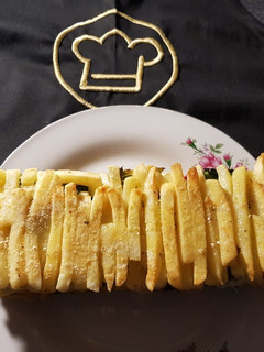 Una foto de Tortillón de papas,espinaca y brócoli al horno