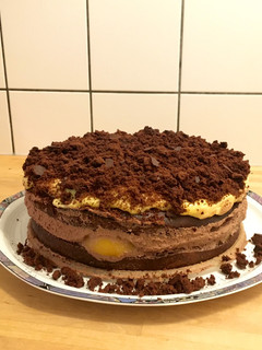 Schokoladen-Pfirsich-Torte Rezepthauptbild