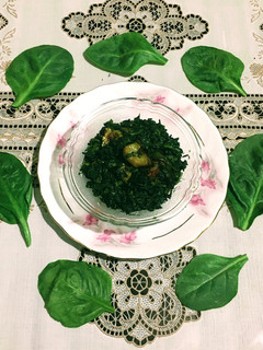 A picture of Spinach Saag.