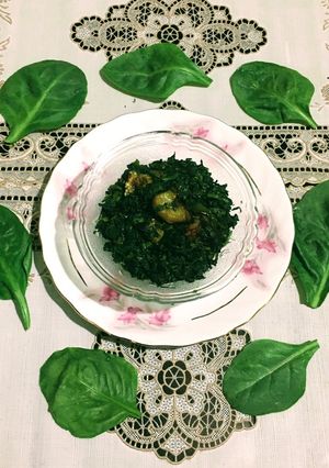 A picture of Spinach Saag.