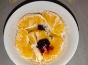 A picture of orange breakfast