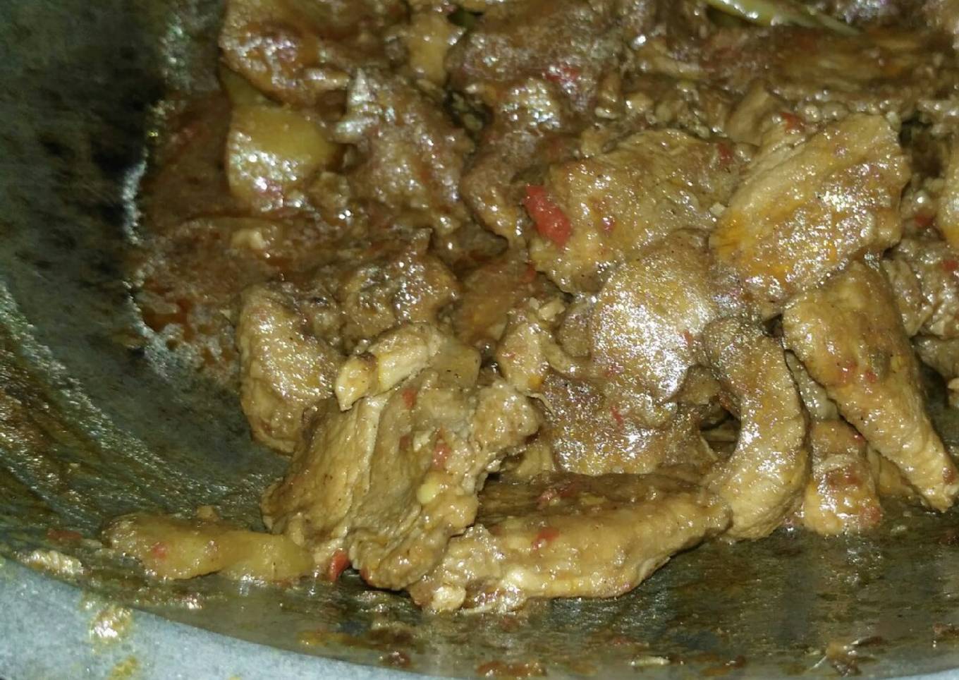 Semur babi + kentang
