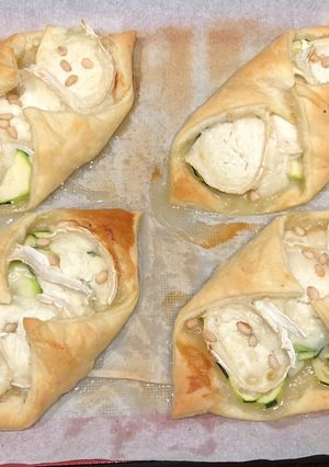 Une photo de Feuilletés courgettes et chèvre