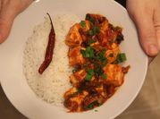 A picture of mapo tofu vegetarian