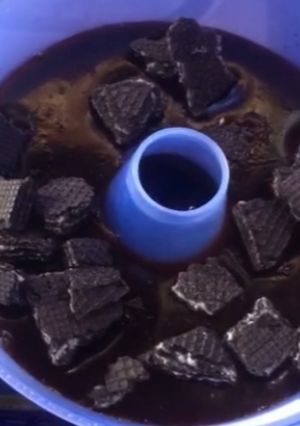 Foto resep Agarasa with wafer coklat