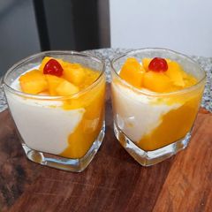 A picture of Mango Panna Cota.
