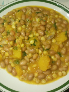 A picture of Githeri mixed with malenge#mystaplefoodrecipecontest.