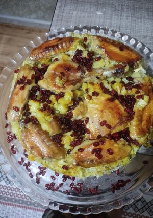 عکسی از دستور باقالی پلو با مرغ