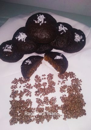A picture of Ragi Kakora Pitha.