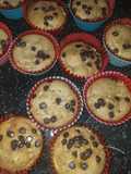 Muffins jugosos de manzana canela