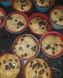 Muffins jugosos de manzana canela