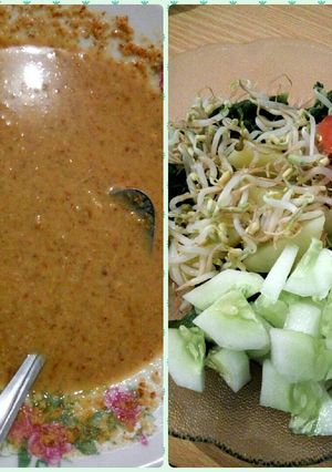 Foto resep Lotek sayur 😂