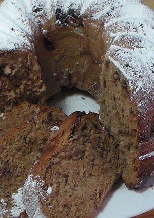 Фото Вкусный кекс из дрожжевого теста.