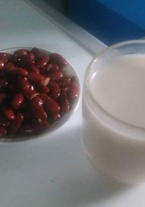 Hình của món Sữa đậu đỏ.