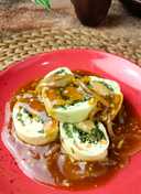 Egg Roll Tahu Daun Singkong dan Sosis/ Rolade Tahu