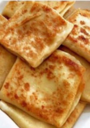 صورة لوصفة فطيرة الكريب بالجبن