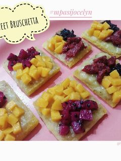Foto resep Resep MPASI 10m+ - Sweet Bruschetta (Roti Tawar)