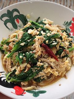 รูปของ แหนมเห็ดผัดไข่ (มังสวิรัติแบบทานไข่)