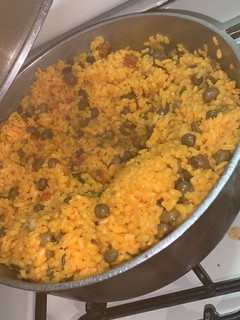 Una foto de Arroz con gandules