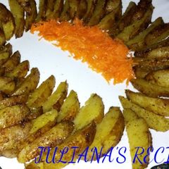 A picture of Pan potato wedges.