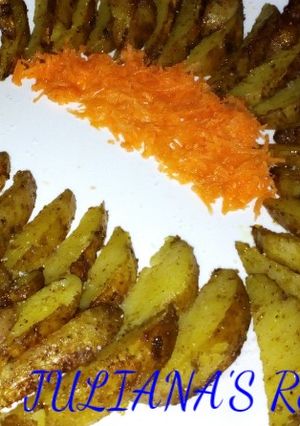 A picture of Pan potato wedges.