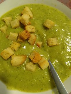 Una foto de Crema de calabacín