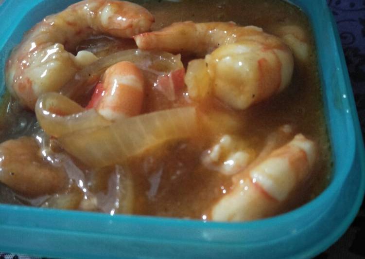 Resep Udang saus padang Anti Gagal