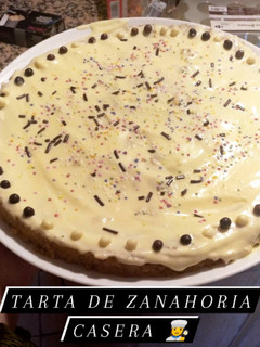 Una foto de Tarta de zanahoria en 10 min al microondas
