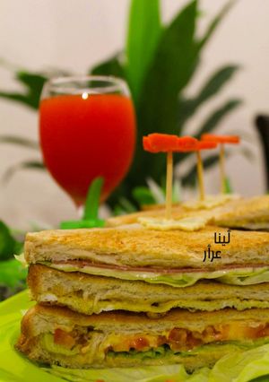 صورة لوصفة كلوب ساندويش