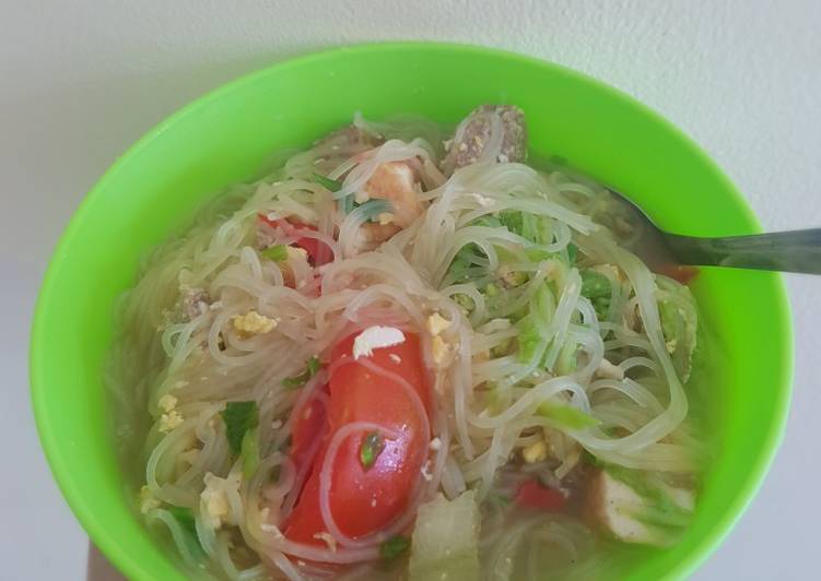 Resep Bihun Tek-tek kuah (Bihun tumis sayur) yang Sempurna