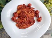 Una foto de pierna de cerdo al horno para navidad