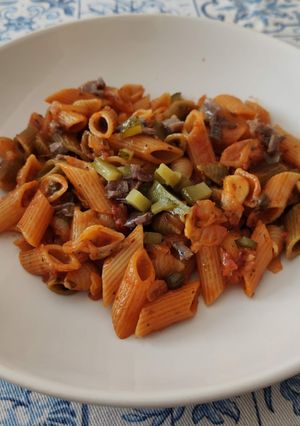 Una foto de Pasta a la puttanesca