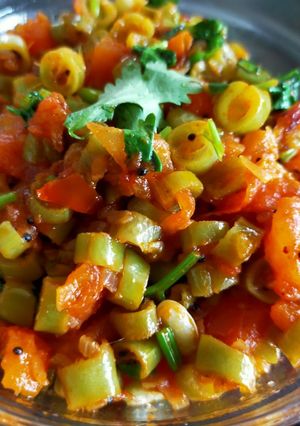 A picture of Green Beans Sabzi.