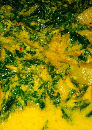 Foto resep Gulai Daun Singkong Labu Kuning