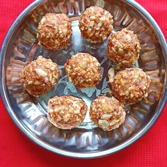A picture of Dry fruits Laddoo -- Winter Special.