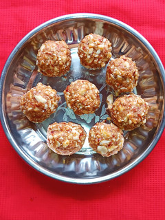 A picture of Dry fruits Laddoo -- Winter Special.