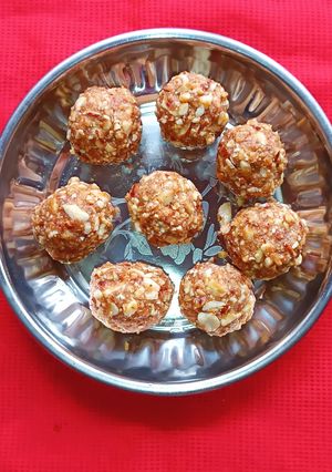 A picture of Dry fruits Laddoo -- Winter Special.