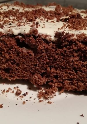 Una foto de Brownie de chocolate