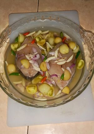 Foto resep Ikan kukus asam gurih